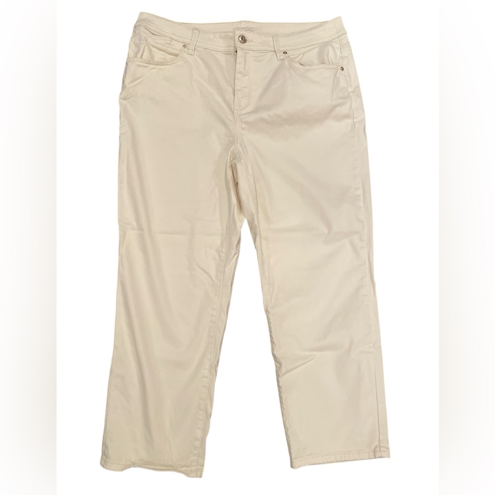 Chico’s the Platinum Crop Pants Cream Size 2